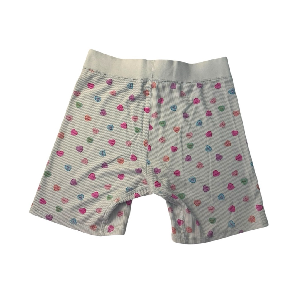 ⋆｡‧˚ʚ🍭ɞ˚‧｡⋆ SKIMS Soft lounge Rib Boxer |  ☁ Candy Hearts Print | XL| NWT - Picture 4 of 5